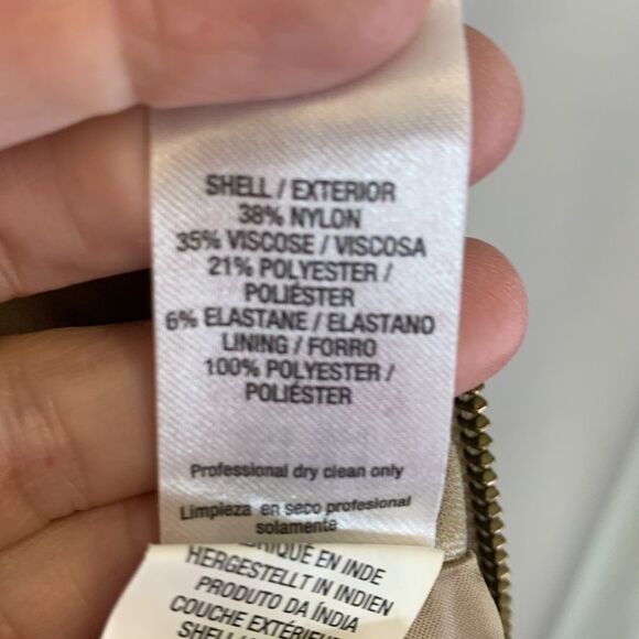 Topman Beige Gray Accents Zip Up Jersey Bomber Jacket Size 44/Large - Picture 6 of 14